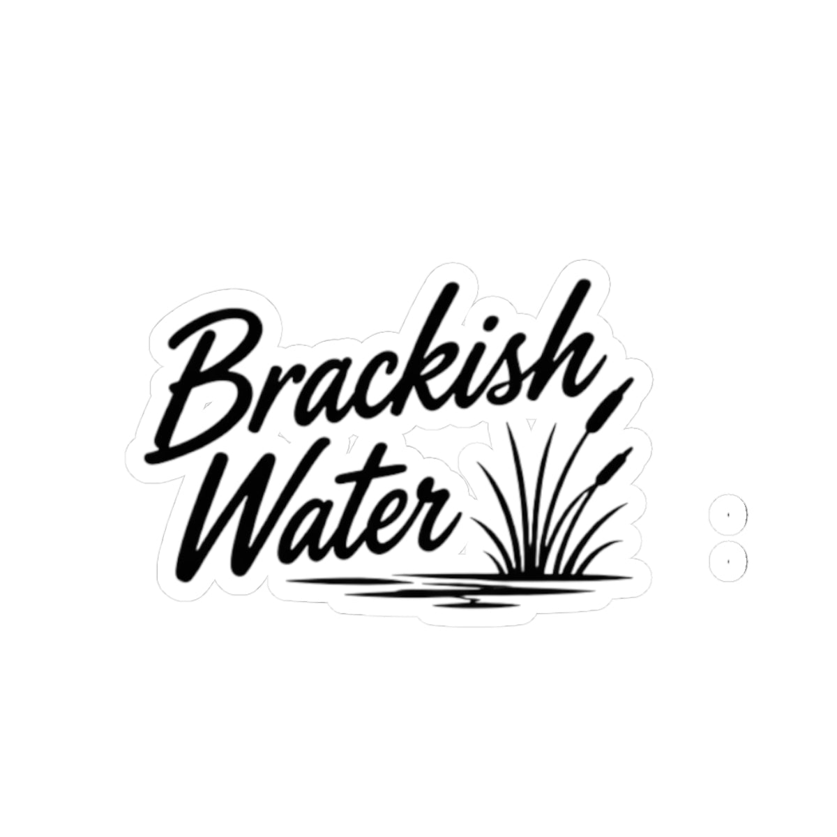 Brackish Water Small Vinyl Sticker